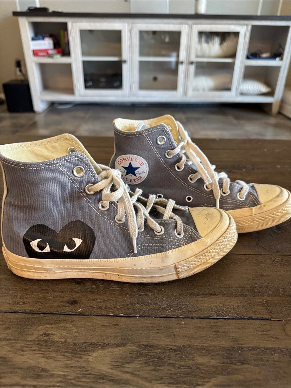 Converse Comme des Garçons Play All Star Hearts High Tops
